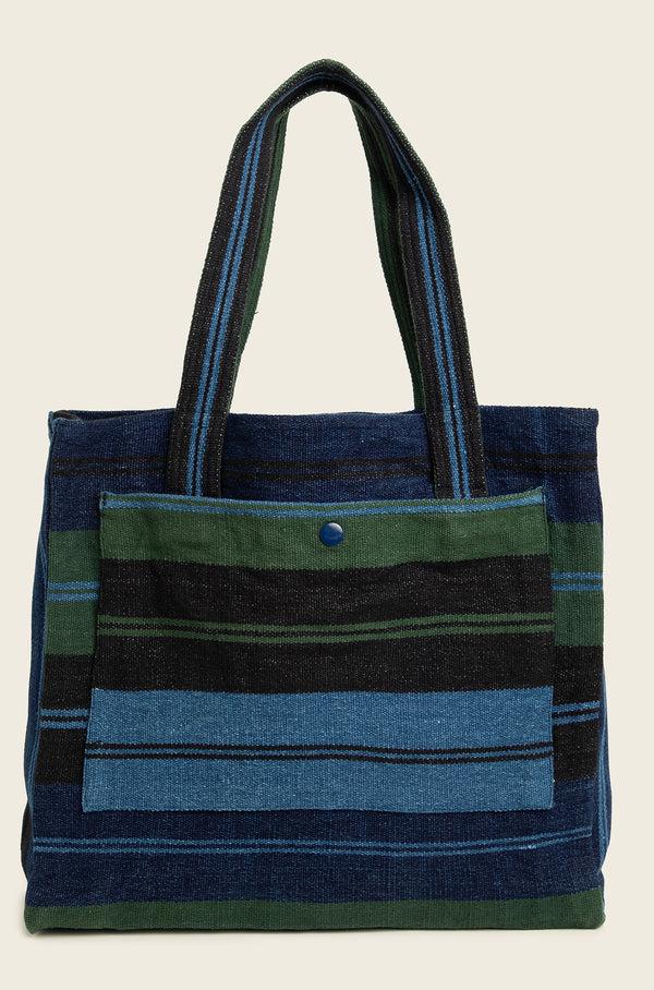 Original Madras Trading Company N°185 Mat Weave Open Top Tote Bag