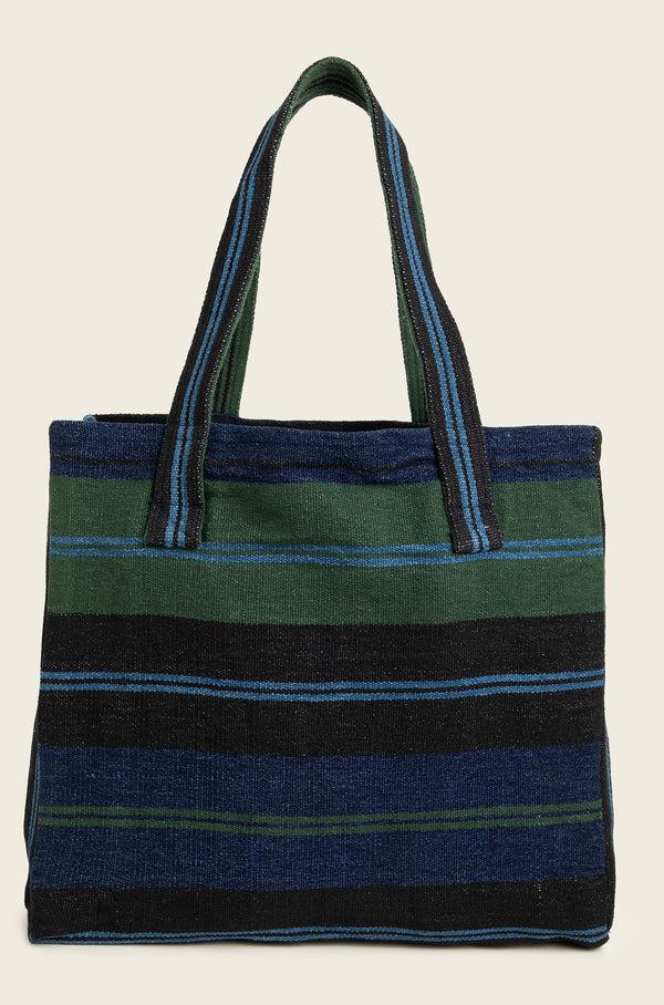 Original Madras Trading Company N°185 Mat Weave Open Top Tote Bag
