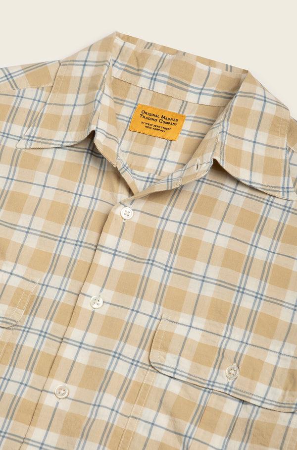 Original Madras Trading Company N°216 David Coggins X OMTC Fly Fishing Twin Stitched Collared Long Sleeve Shirt