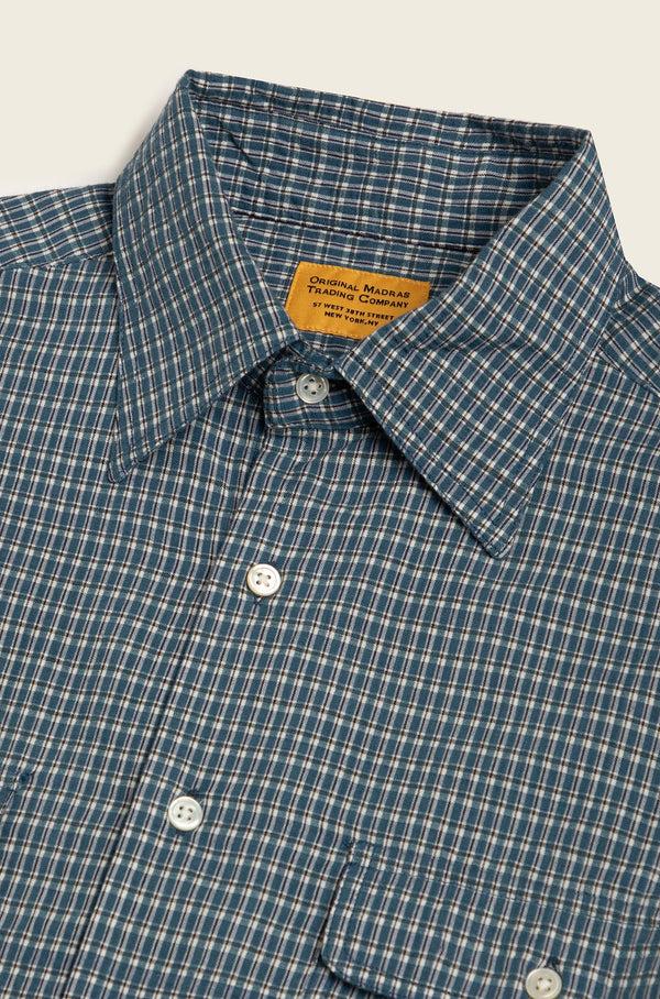 Original Madras Trading Company N°216 David Coggins X OMTC Fly Fishing Twin Stitched Collared Long Sleeve Shirt