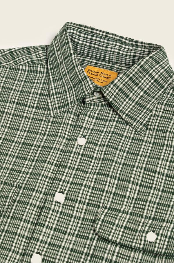 Original Madras Trading Company N°216 David Coggins X OMTC Fly Fishing Twin Stitched Collared Long Sleeve Shirt