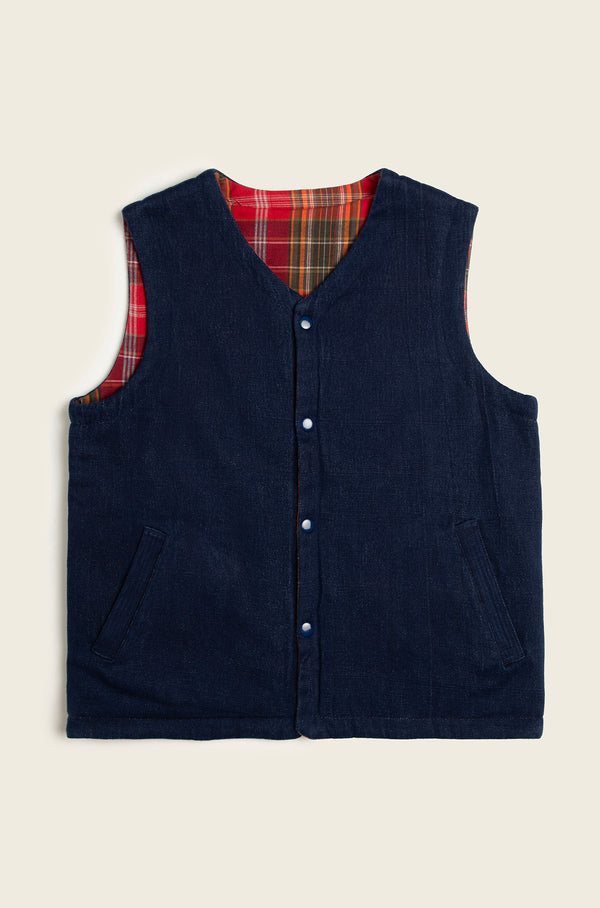 original madras trading company N°49 Outerwear Reversible Waistcoat