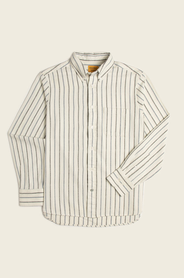 original madras trading company N°5 Classic Button Down Long Sleeve Shirt