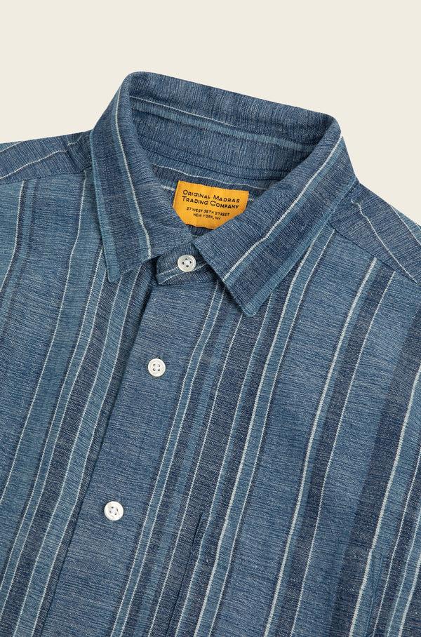 Original Madras Trading Company N°7 Straight Collar Long Sleeve Shirt