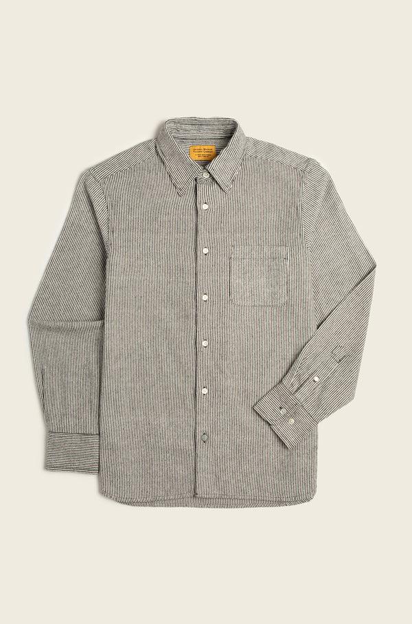 original madras trading company N°7 Straight Collar Long Sleeve Shirt