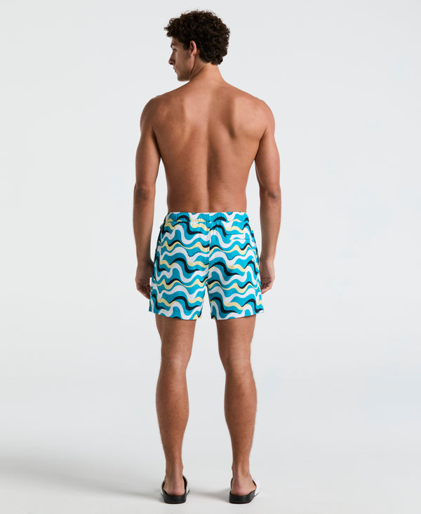 Original Penguin 5" All-Over Print Multiwave Swim Short
