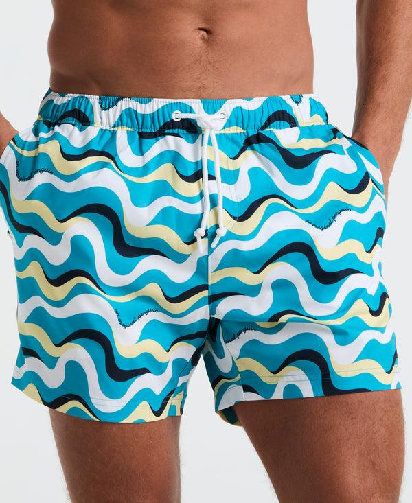 Original Penguin 5" All-Over Print Multiwave Swim Short