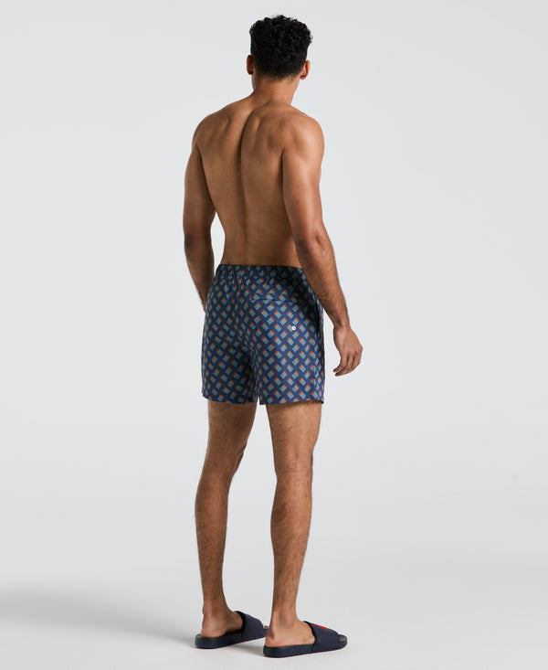Original Penguin 5" Pride All-Over Stripe Swim Short