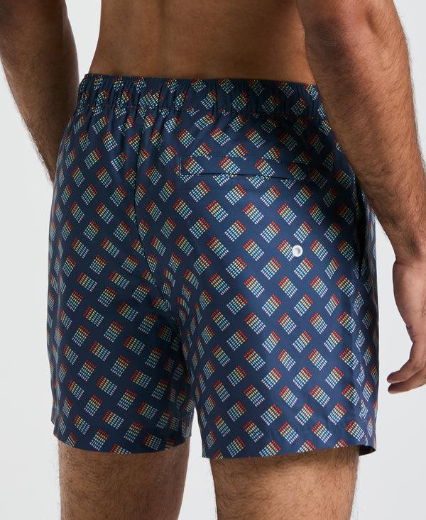 Original Penguin 5" Pride All-Over Stripe Swim Short
