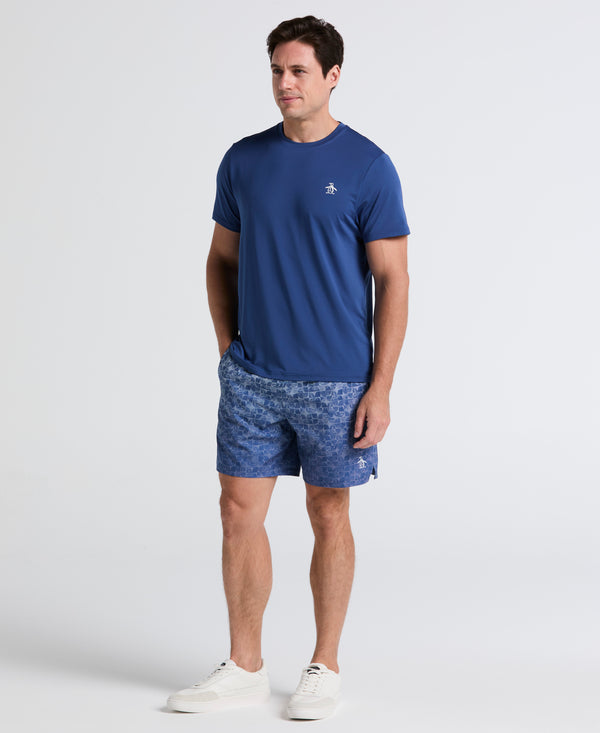 original penguin 7" Performance Tennis Printed Shorts