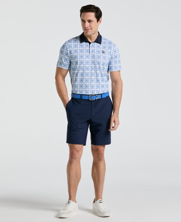 Original Penguin All-Over Cocktail Windowpane Printed Golf Polo