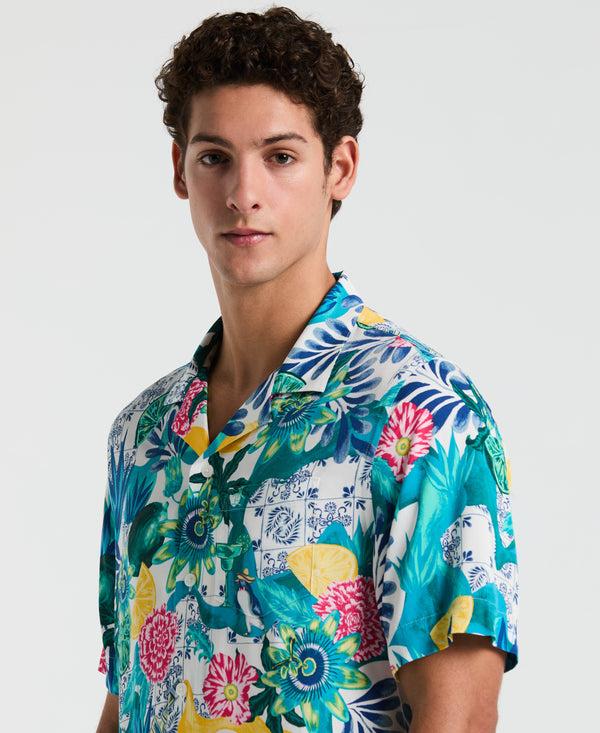 Original Penguin All-Over Floral Collage Print Shirt