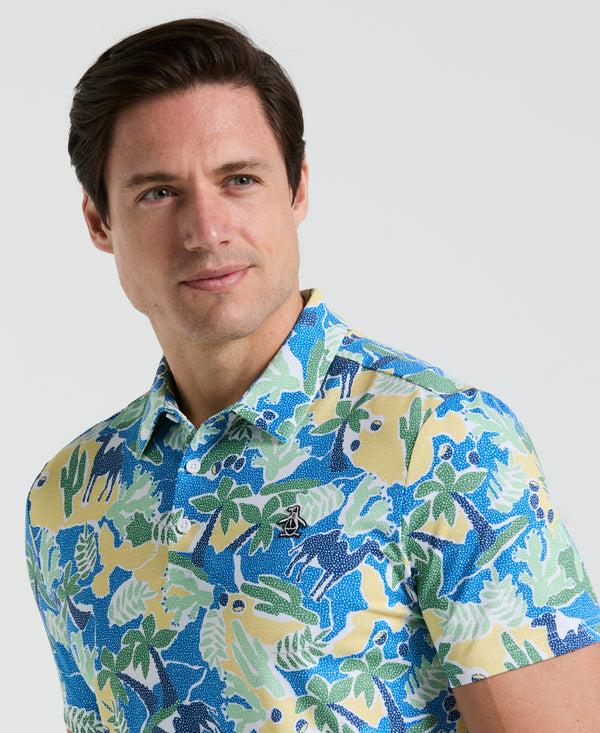 Original Penguin All-Over Ibiza Print Earl™ Golf Polo
