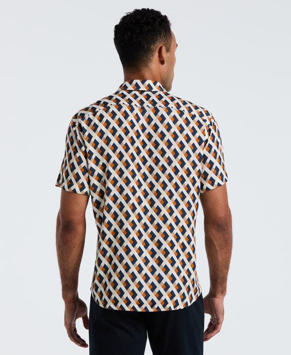 Original Penguin All-Over Print Geo Button-Down Shirt
