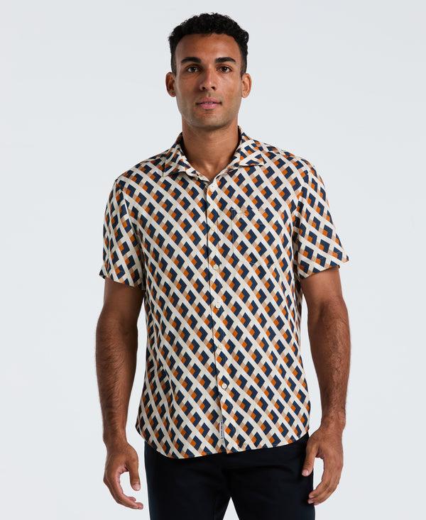 original penguin All-Over Print Geo Button-Down Shirt