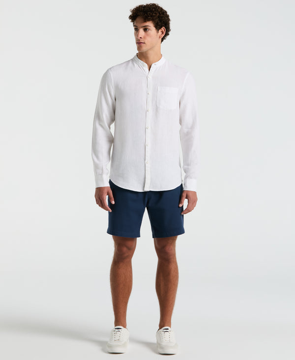 Original Penguin Delave Linen Mandarin Collar Shirt