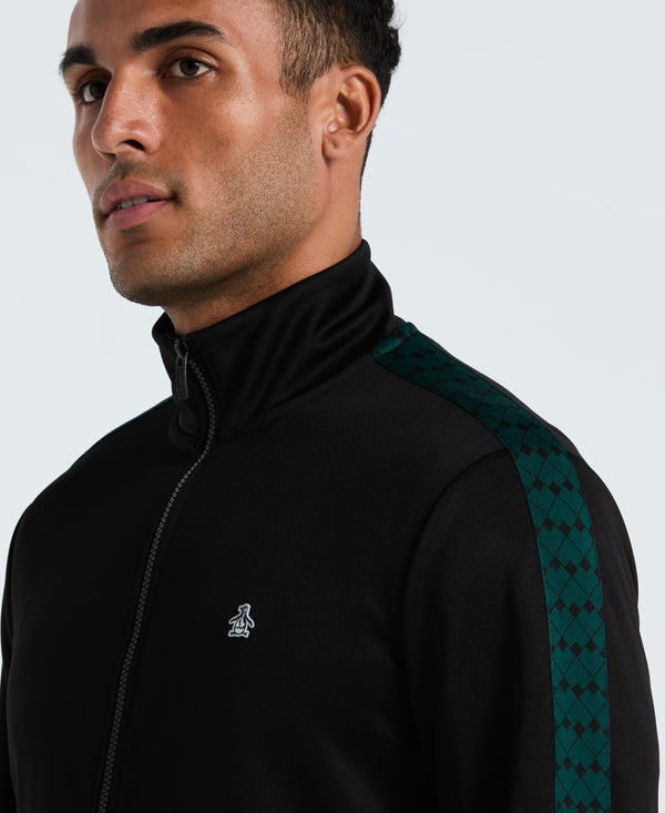 Original Penguin Double Knit Novelty Tape Track Jacket