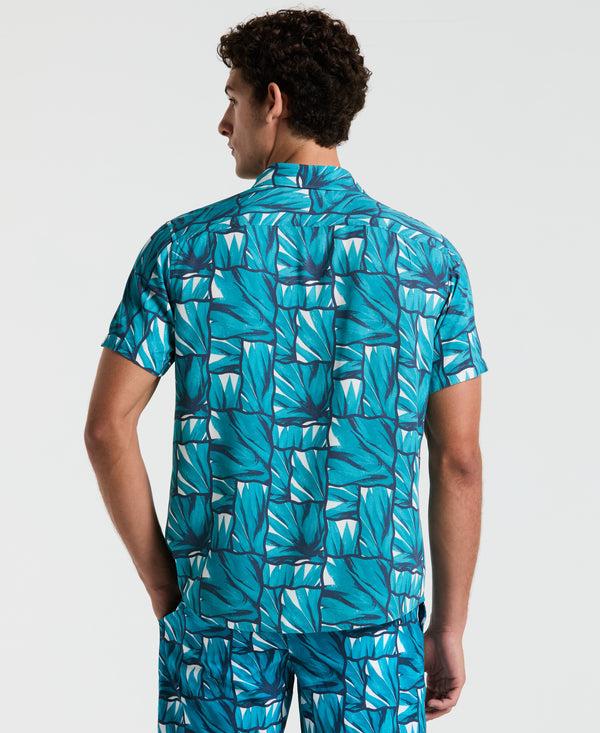 Original Penguin EcoVero™ Agave Tiles Print Shirt