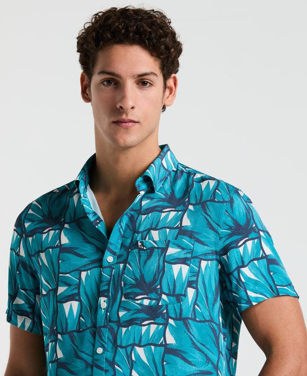 Original Penguin EcoVero™ Agave Tiles Print Shirt