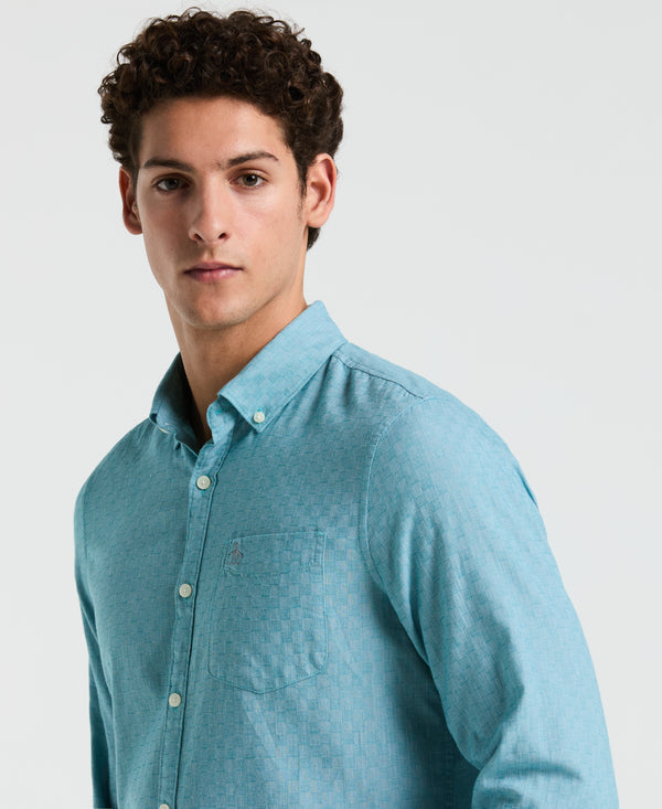 Original Penguin EcoVero™ Tonal Long Sleeve Shirt