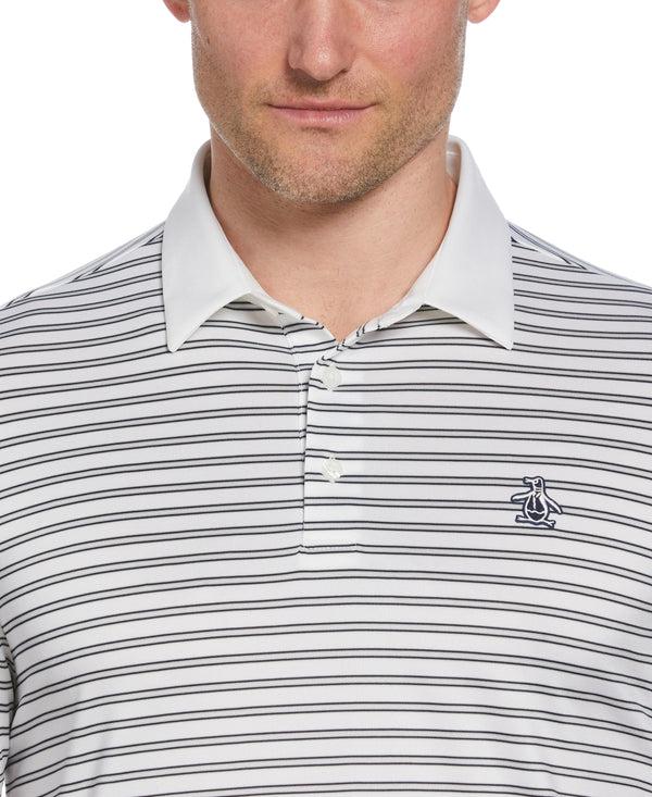 Original Penguin Heritage Stripe Solid Collar Golf Polo