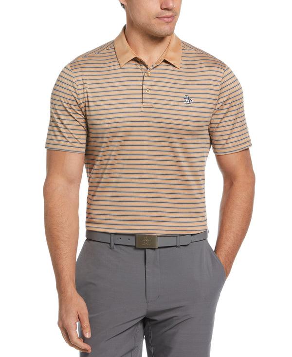 Original Penguin Heritage Stripe Solid Collar Golf Polo