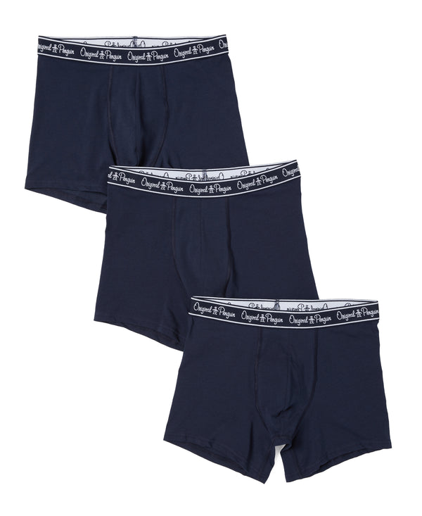 Original Penguin 3 Pack Solid Boxer Briefs