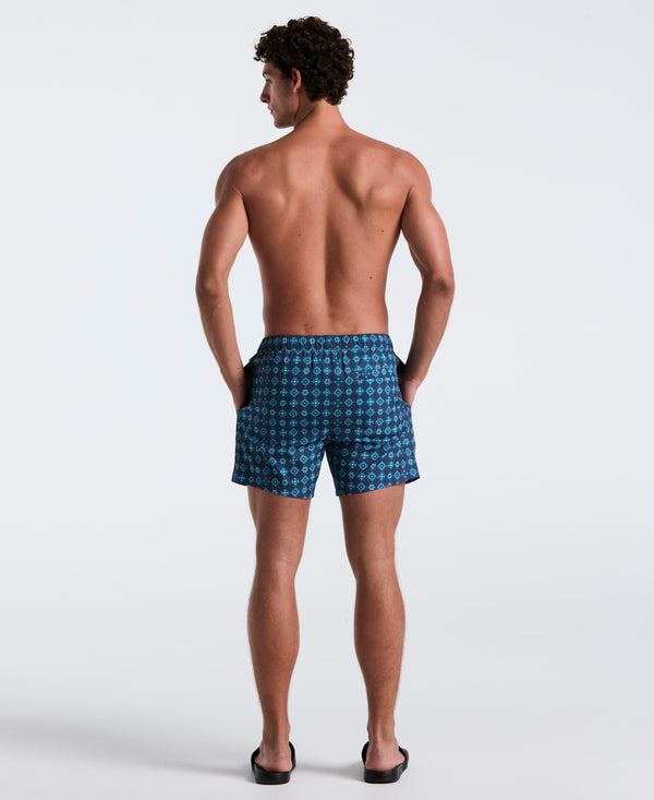 Original Penguin 5" All-Over Tiles Swim Short