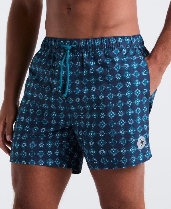 Original Penguin 5" All-Over Tiles Swim Short