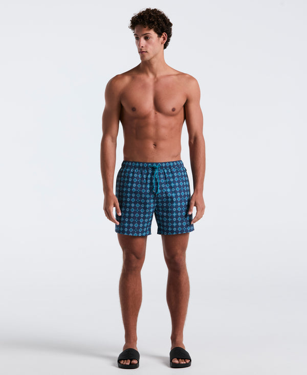 original penguin 5" All-Over Tiles Swim Short