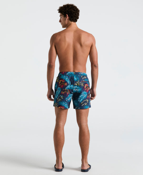 Original Penguin 5" Box Palm Leaf Swim Short