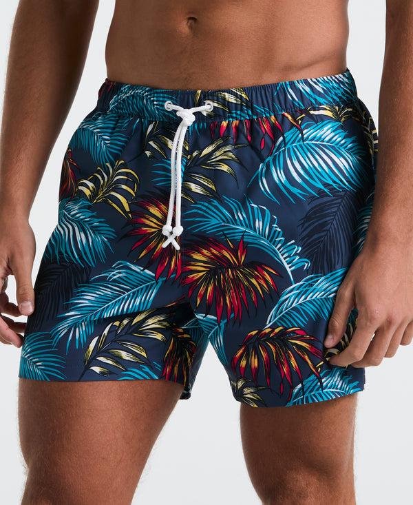 Original Penguin 5" Box Palm Leaf Swim Short