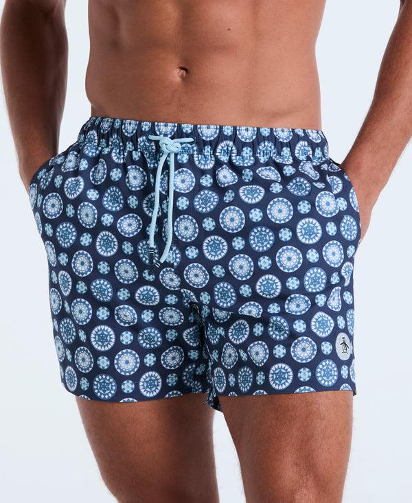 Original Penguin 5" Foulard Print Swim Short
