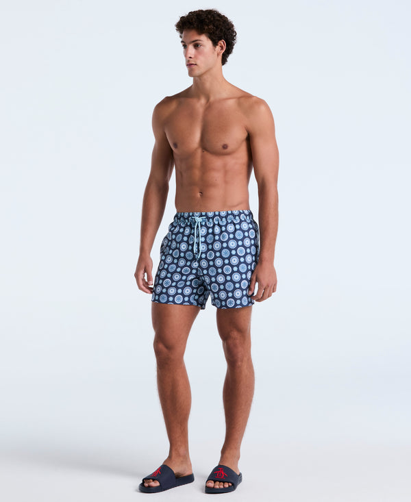 original penguin 5" Foulard Print Swim Short