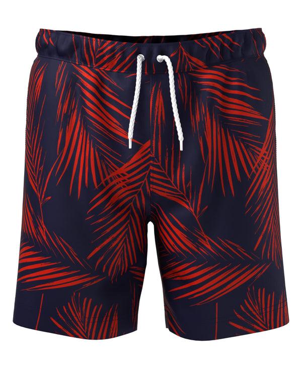 original penguin 6" Leaf Print Swim Short