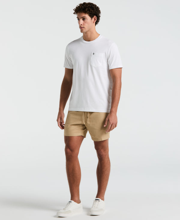 original penguin 6" Linen Blend Short