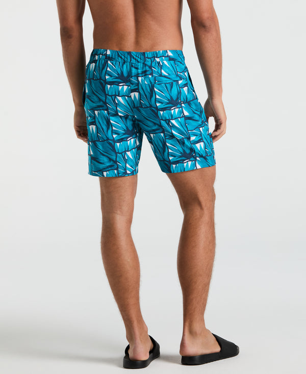 Original Penguin 7" Agave Tiles Print Swim Short