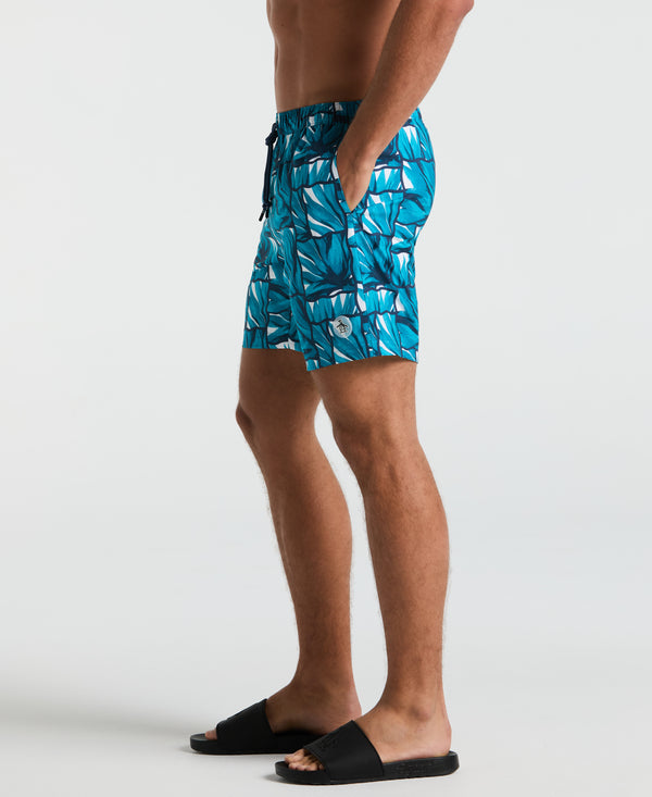 Original Penguin 7" Agave Tiles Print Swim Short