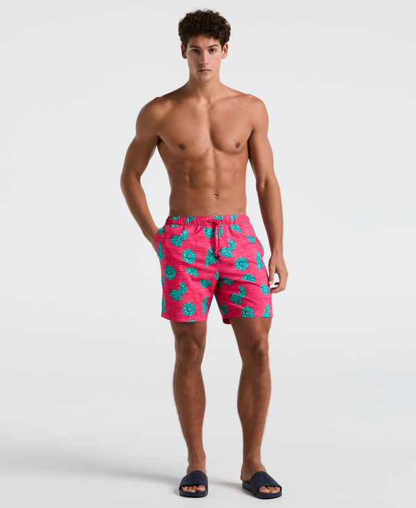 original penguin 7" All-Over Limes Swim Short