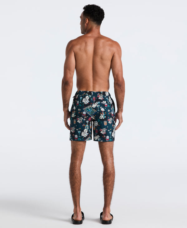 Original Penguin 7" All-Over Poker Table Swim Short