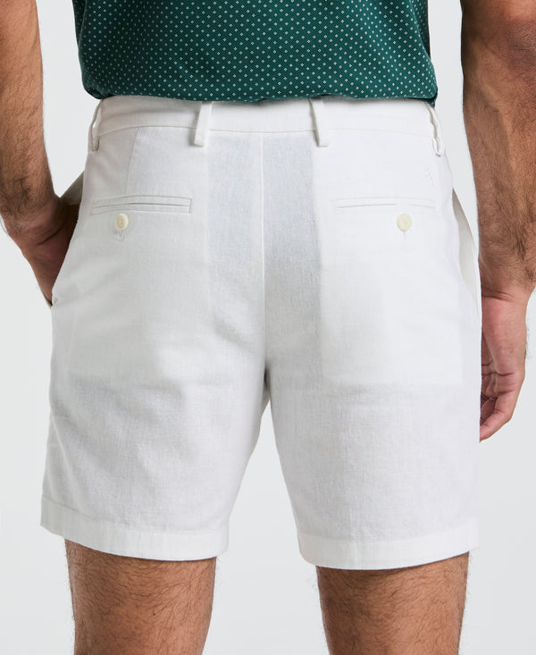 Original Penguin 7" Flat Front Linen Blend Short