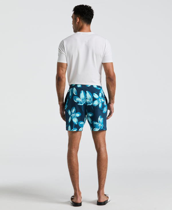 Original Penguin 7" Floral Print French Terry Short