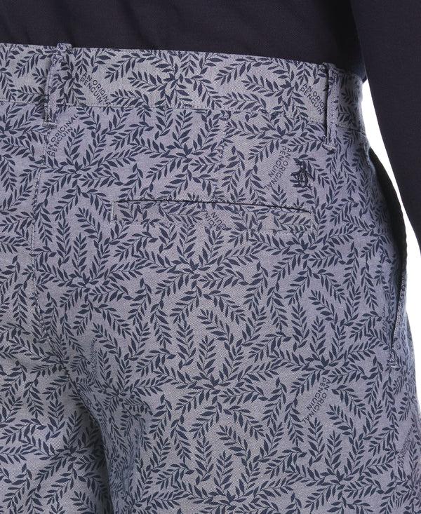 Original Penguin 8" Leaf Print Oxford Short