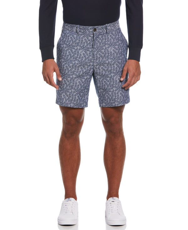 original penguin 8" Leaf Print Oxford Short