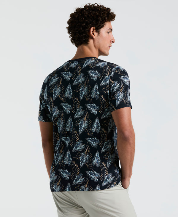 Original Penguin All-Over Leaves Print Jersey Tee