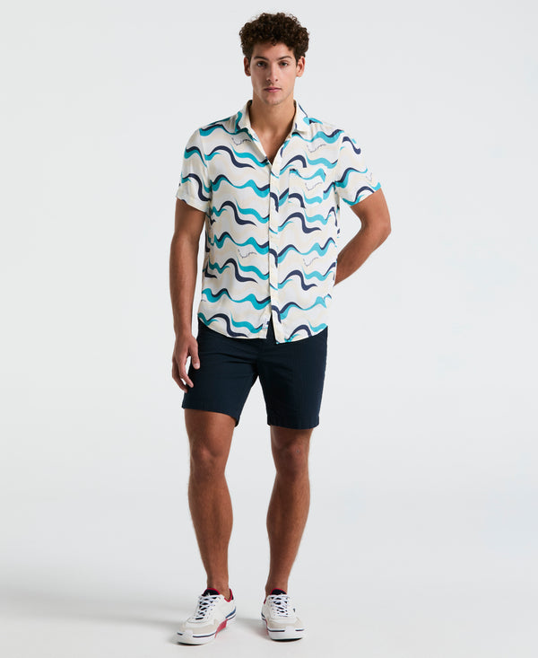 Original Penguin All-Over Multiwave Print Shirt