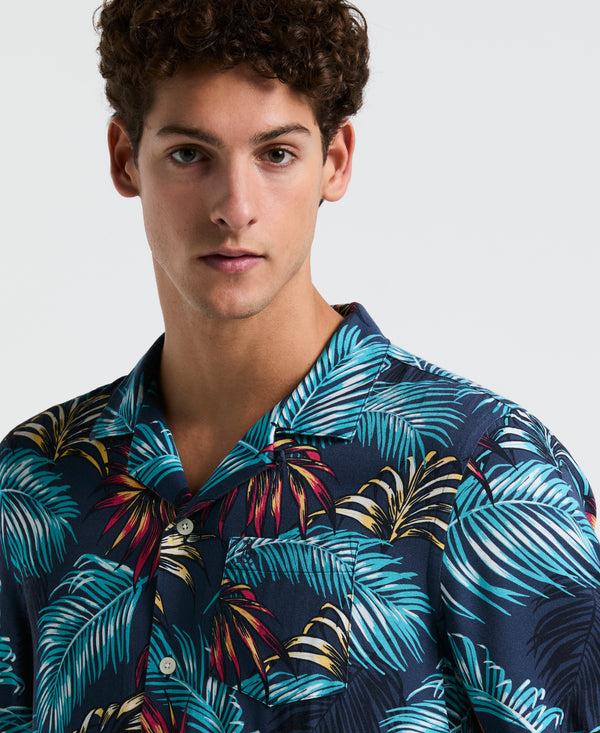 Original Penguin All-Over Palm Leaf Camp Shirt