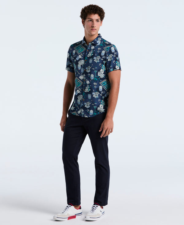 Original Penguin All-Over Print Poker Table Shirt
