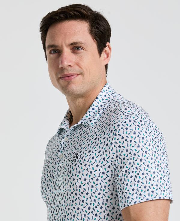 Original Penguin Augusta Menu Print Golf Polo