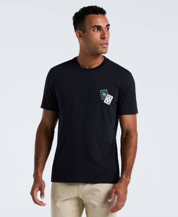 original penguin Card Print Graphic Tee